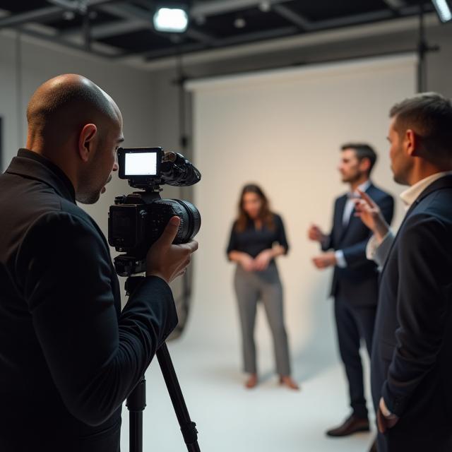 Commercial photoshoot in progress at Creative Capture's Manchester studio